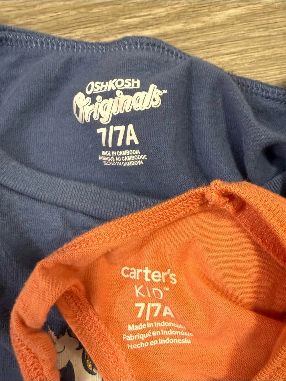 Lot Of 4 Girls Long Sleeve Tops Kid Size 7 Carters Eddie Bauer OshKosh